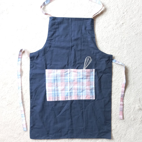 Reversible Apron with Custom Hand Embroidered Name