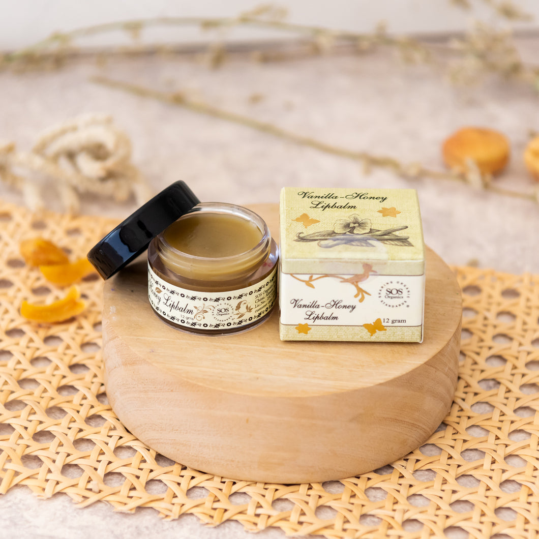 SOS Organics Natural Vanilla Honey Lip Balm